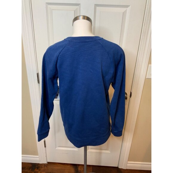 Nike Blue Crew Neck Sweatshirt W/ Front Pocket Pouch, Size Small - Picture 5 of 6